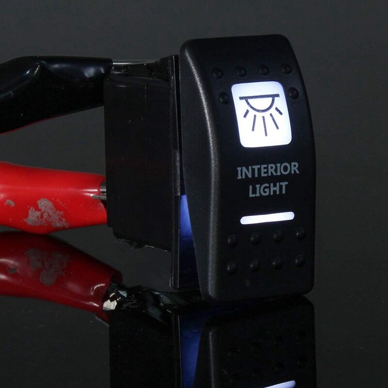 1PCS Interior Light Rocker Switch White For UTV ATV Off-Road Can-Am Maverick X3