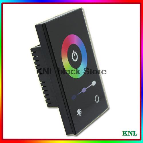 Touch Rgb Controller, Led Full-Color Controller Wall Panel Voor Led Strip Smd5050/3528, DC12V-24V,