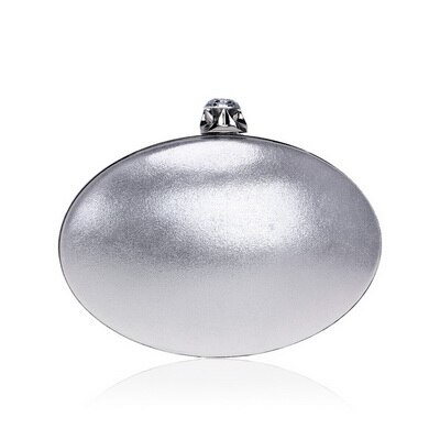 GLOIG Frauen Abend Taschen Kette Schulter Messenger Geldbörse Strass Luxuriöse Kleine Tag Kupplung Abendessen Abend Tasche: YM1143silver
