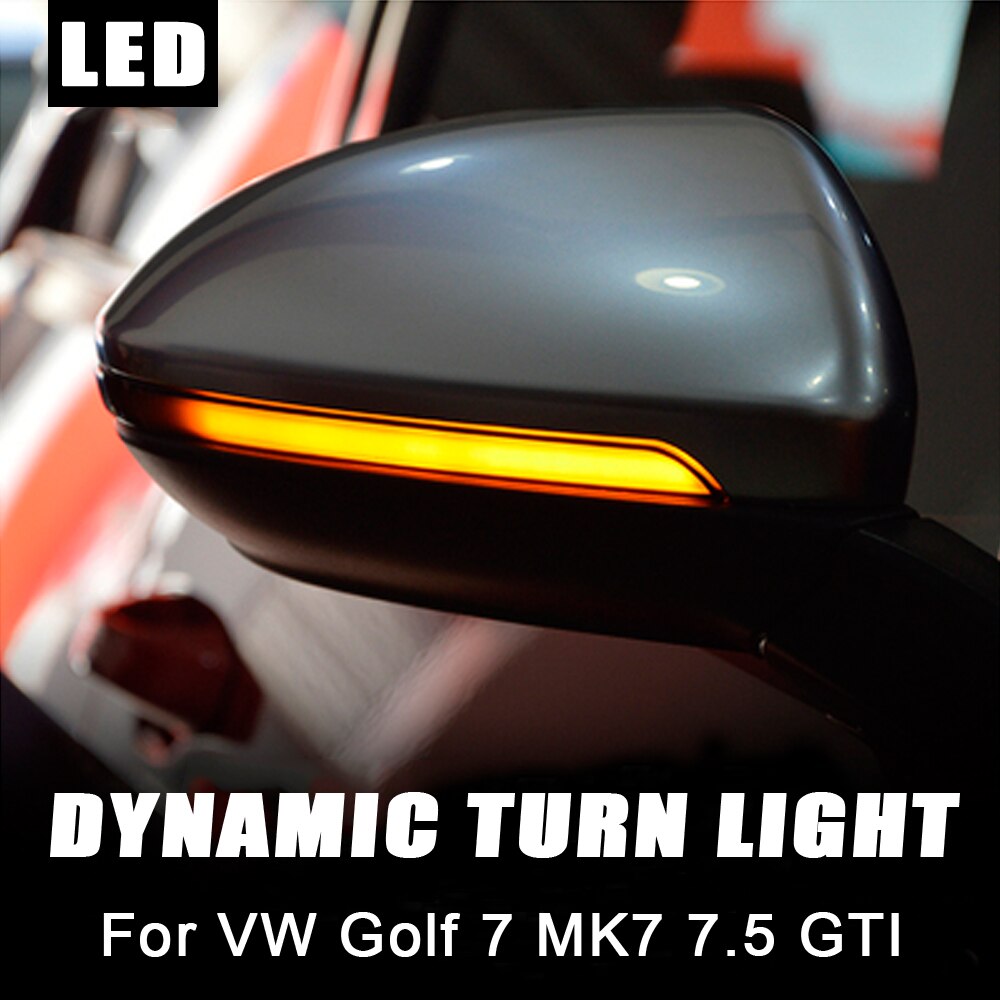 Intermitente dinámico LED para espejo retrovisor, luz secuencial para VW Golf 7 VII MK7.5 JETTA MK7 Touran
