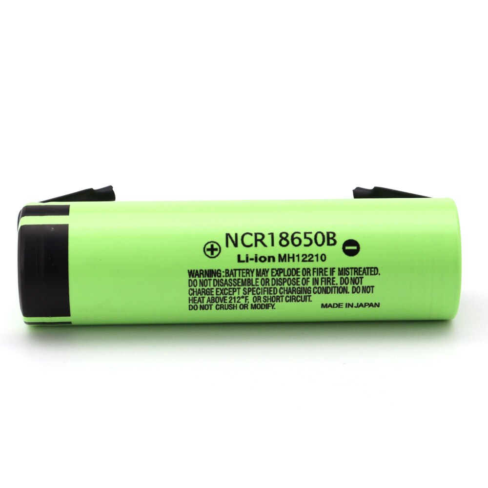 NCR18650B 3400Mah 3.7V 18650 Batterij Lithium Oplaadbare Batterijen ((Lassen Nikkel))