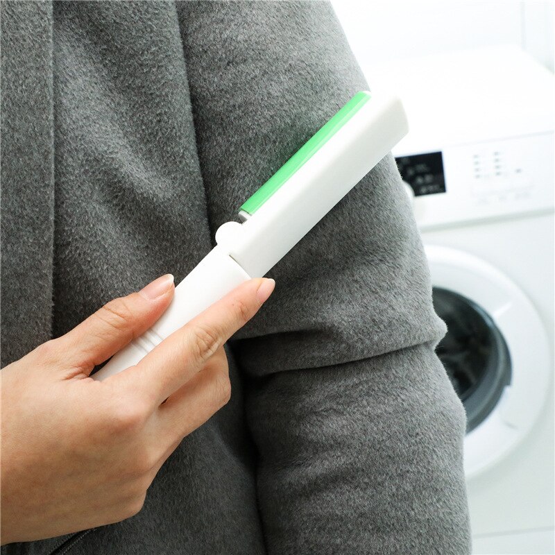 Washable Dust Roller for Wool Sheets Clothes Fluff Pet Hair Cleaning Tools Home Sticky Portable Clothes Lint Roller with Cover