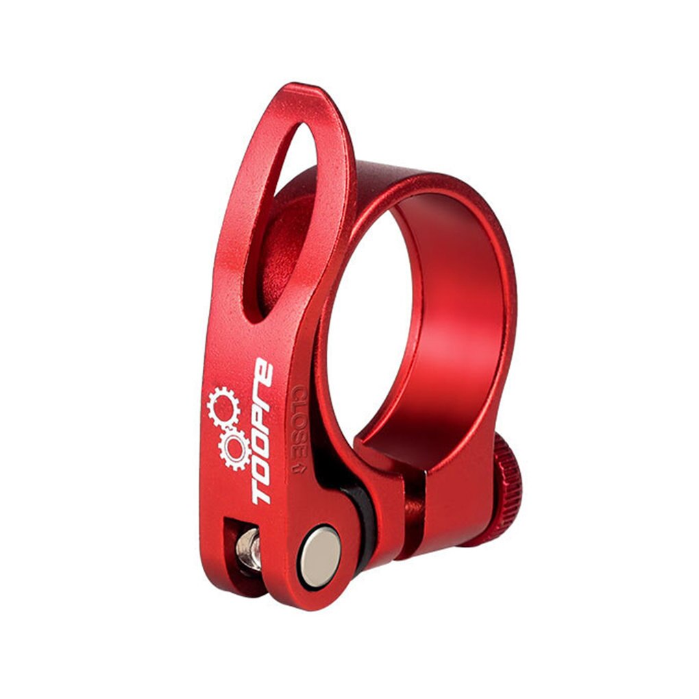 Bike Seat Post Clamp Aluminum Alloy Bicycle Quick Release Seatpost Tube Clip Universal Saddle Fixing Clamp Ring Bicycle Part