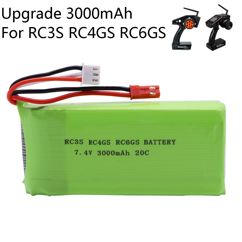 7.4V 3000 Mah Lipo Batterij Voor Radiolink RC3S RC4GS RC6GS Zender Speelgoed Batterij 2S Lipo Batterij Upgrade 7.4V 2800 Mah Speelgoed Onderdelen