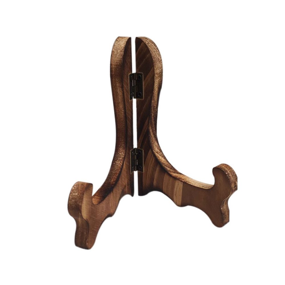 Tre bærbar hjemdekor porselenstallerken display sammenleggbart oppbevaringsstativ dekorativt stativ staffeli displaystativ: Marinen