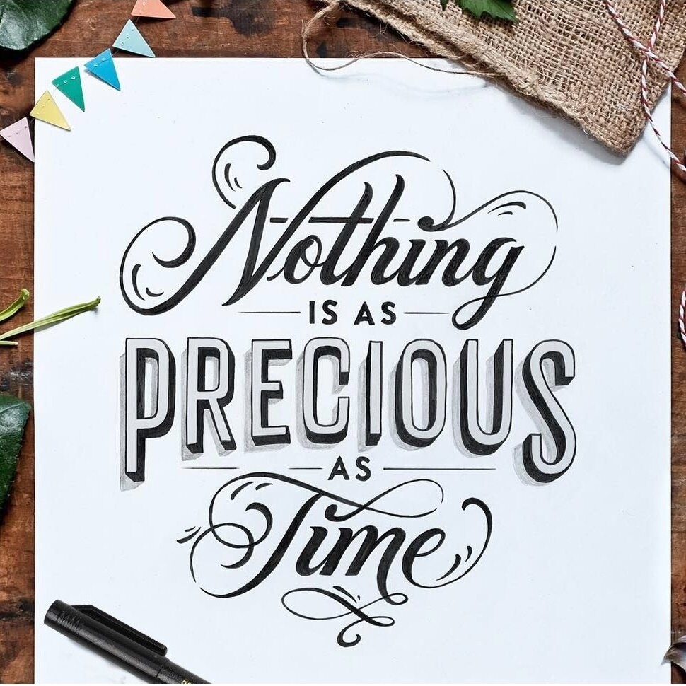 4pcs Calligraphy Pen Set Quick-dry Refillable Waterproof Pigment Ink for Beginners Writing Signature Drawing Lettering Art A6802