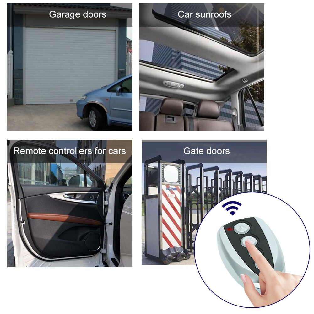 315MHz Cloning Clone Copy Code RF remote control For Universal Garage Door Gate Key Fob