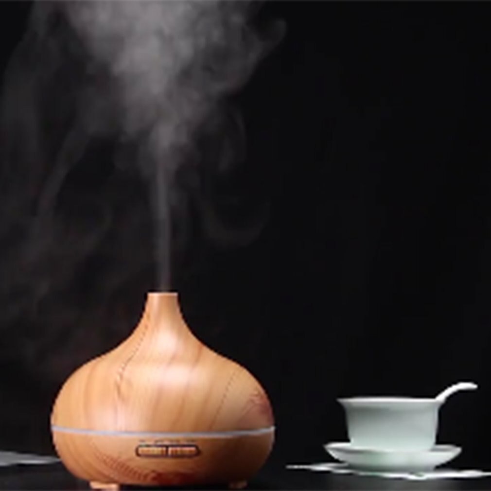 Wood Grain Essential Oil Aromatherapy Diffuser USB Charging Home Air Humidifier Purify Soothing LED Night Light Mist Maker