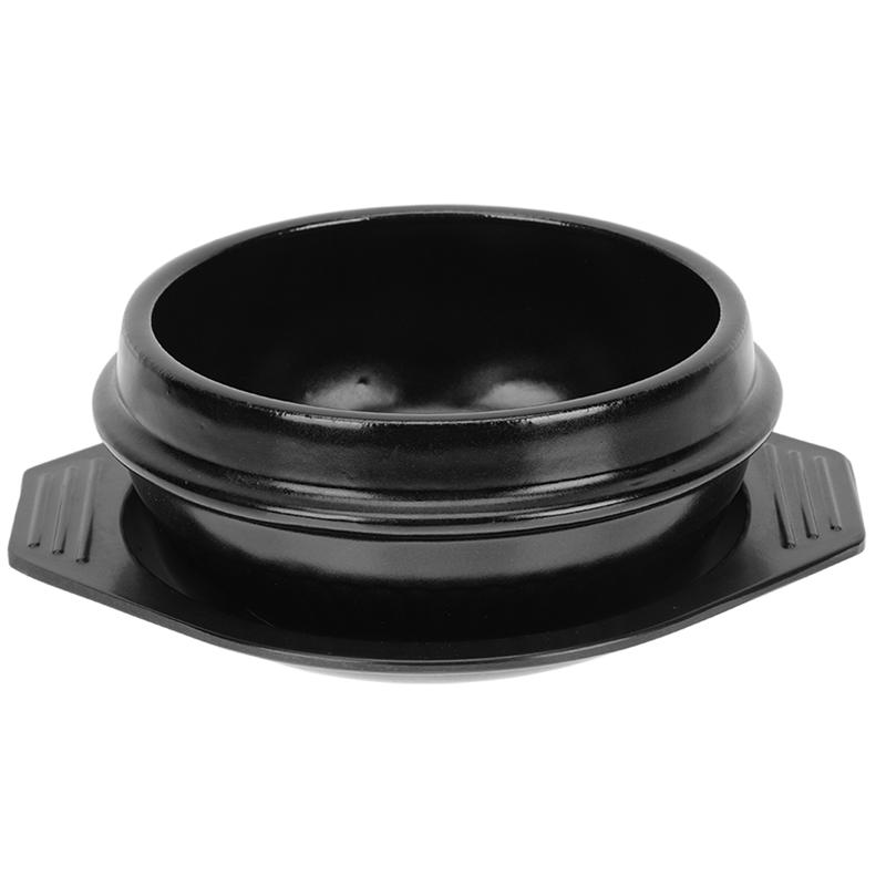 Korean Casserole Pot Soup Pot with Tray Steamed Braised Chicken Rice Heat Resistant Pot Claypot Rice Gas Claypot Cooking Tools: Default Title