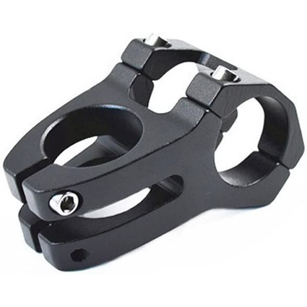 31.8mm mtb cykelstyre power aluminiumlegering cykelstam stigare ratt kort styrstam cykeldelar tillbehör: Svart