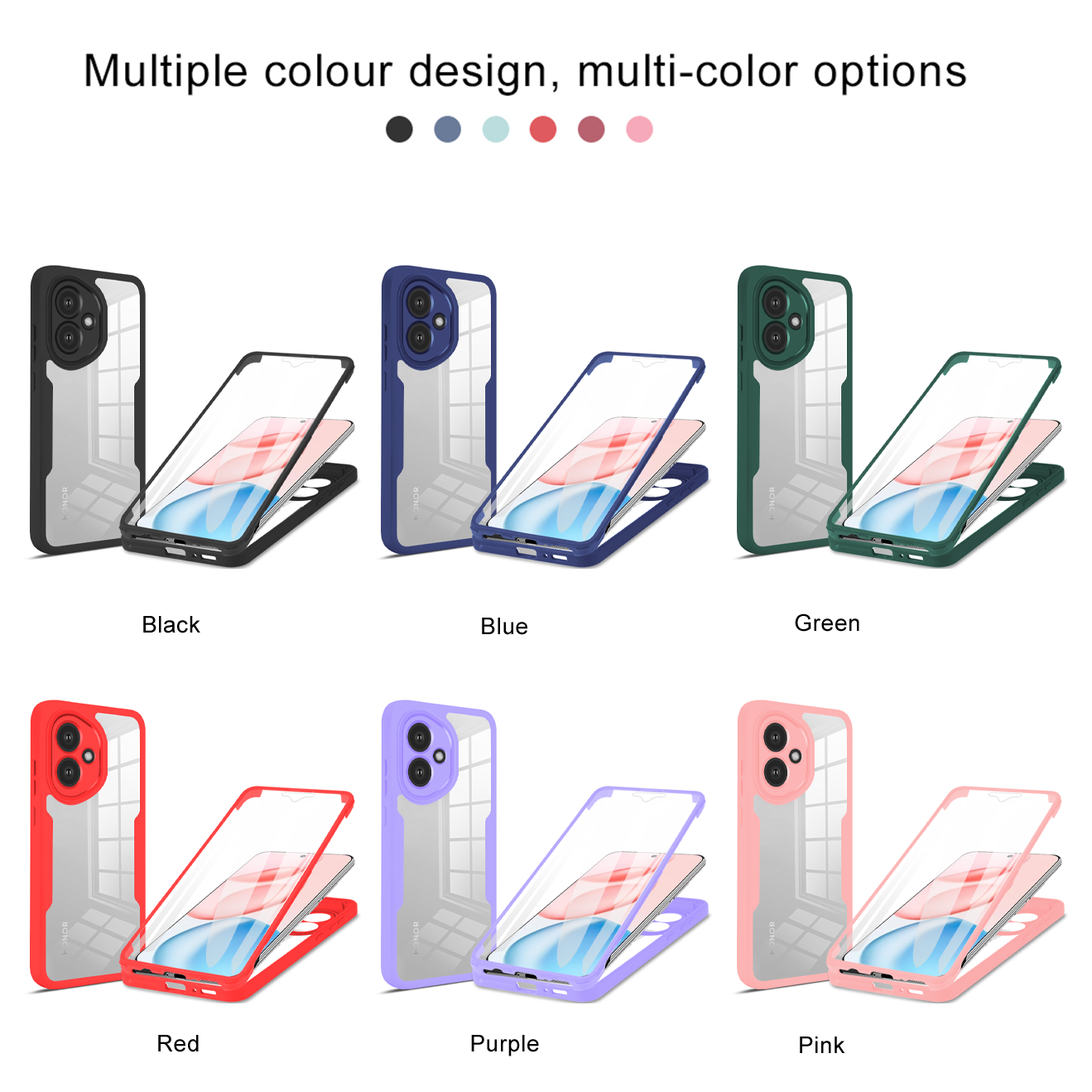 Funda protectora de cuerpo completo a prueba de golpes para Honor 400 Pro Honor 400 Lite 5G, Protector de pantalla, Fundas Coque Capa