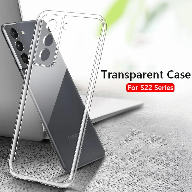 Coque pour Samsung Galaxy S21 FE S24 S22 S23 FE Ultra Plus 5G, étui souple en TPU transparent pour Samsung S20 FE S21 Plus Ultra