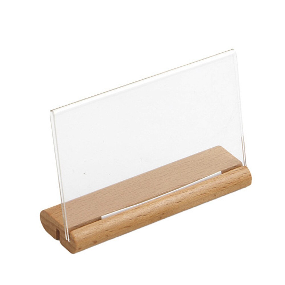 DIY Wooden Rewritable Double-sided Blackboard Chalkboard Table Card Sign Stand Tabletop Price Tag Hand-paint Price Display