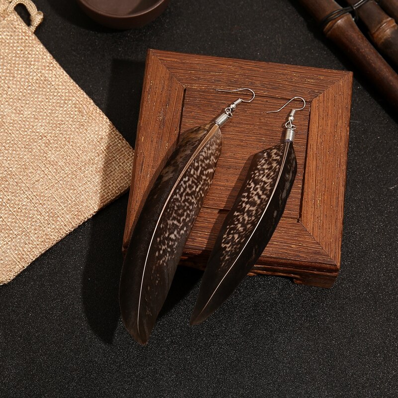 Tassel Pendant Earrings Women's Jewelry Wedding Jewelry，Christmas ，Wedding ，feather earringsboho earringstassel earring: YU10