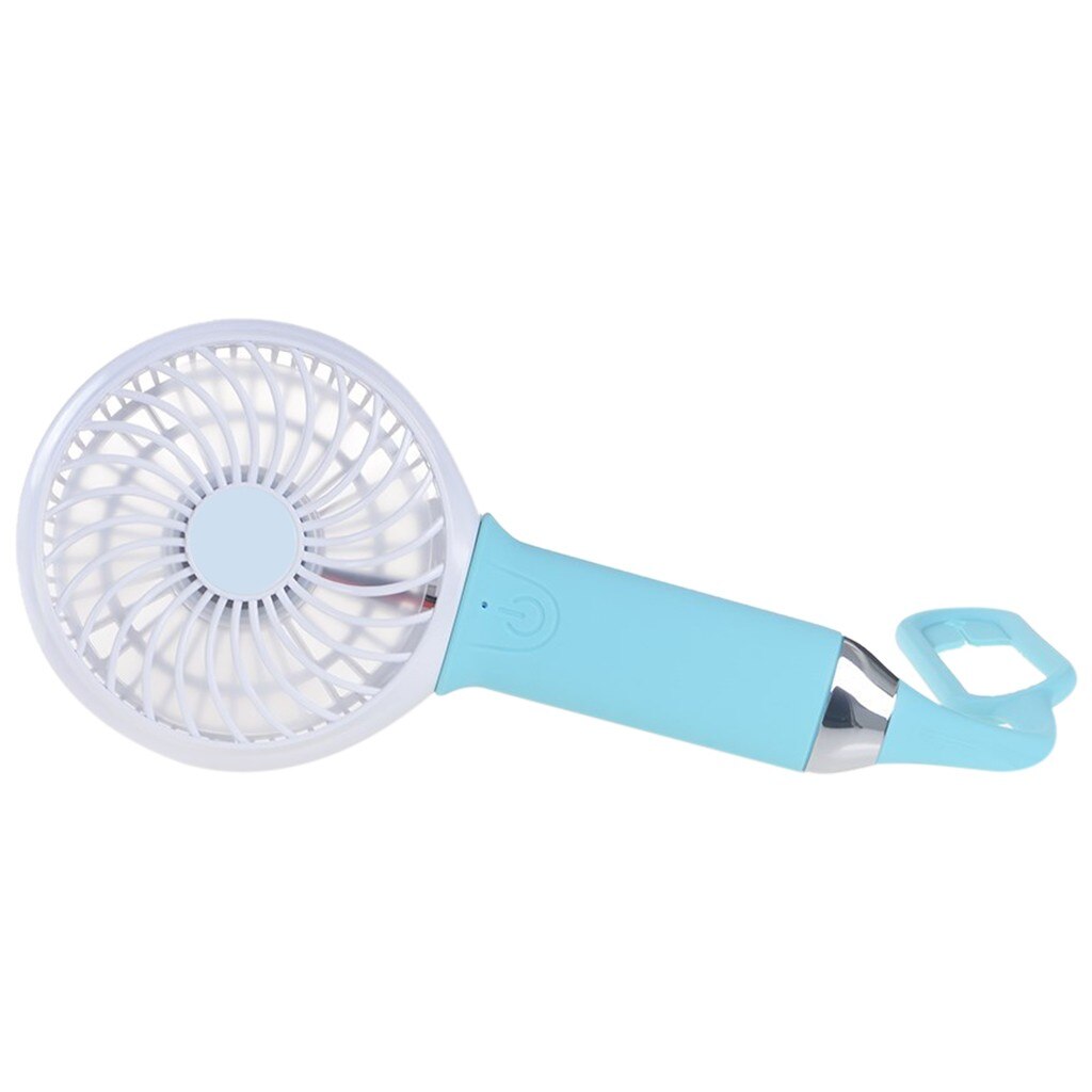 Low Noise Colorful Portable Desk Multi-function Mini Rechargeable Fan USB Three-Speed Adjustable Lighting Small Fan