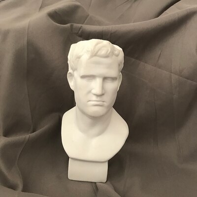 Greece David Venus Apollo Art Sculpture Vase Flower Pot Human Head Home Decor Imitation Plaster Resin Flower Arrangement R4502: Red