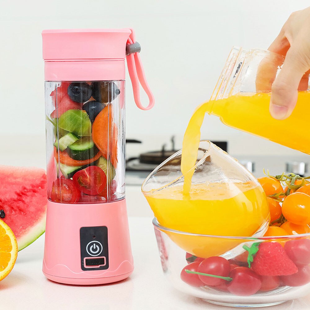 Portable Size USB Electric Fruit Juicer Handheld Smoothie Maker Blender Stirring Rechargeable Mini Portable Juice Cup Water