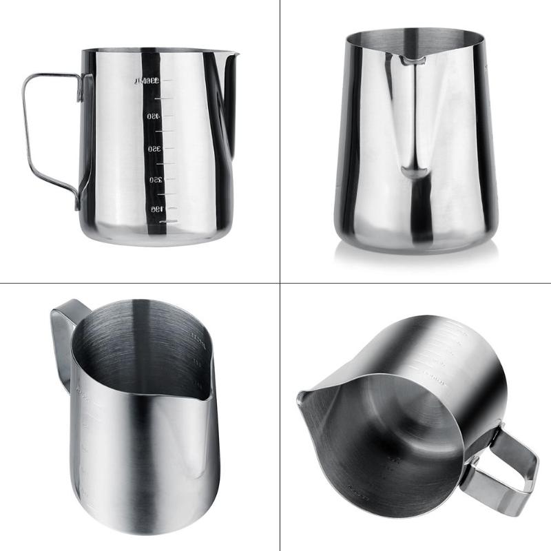 304 Stainless Steel Espresso Coffee Pitcher Craft Latte Milk Frothing Jug