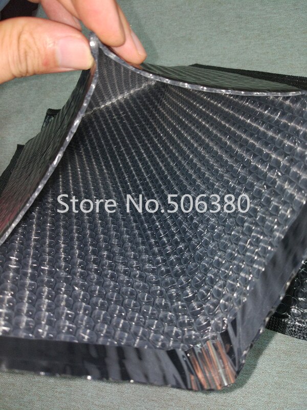 [50 Stuks] Grote Verkoop 150*200Mm Bruikbare Ruimte Poly Bubble Mailer Enveloppen Padded Mailing Bag Self Sealing Zwart