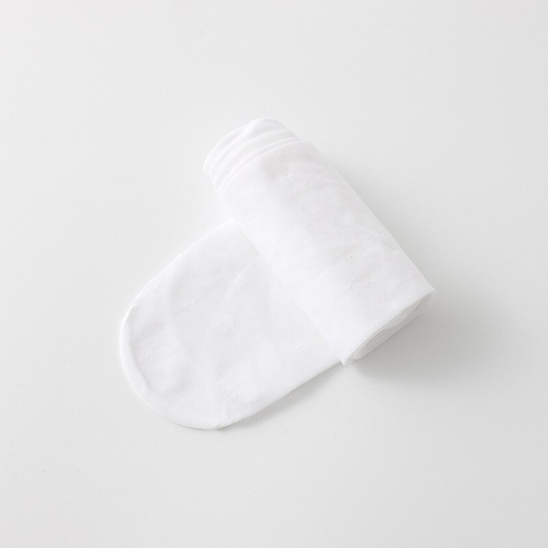 Medias transpirables delgadas para niña, pantis transparentes de Color sólido, para bebé, novedad: White-Closed / M(1-3Y)