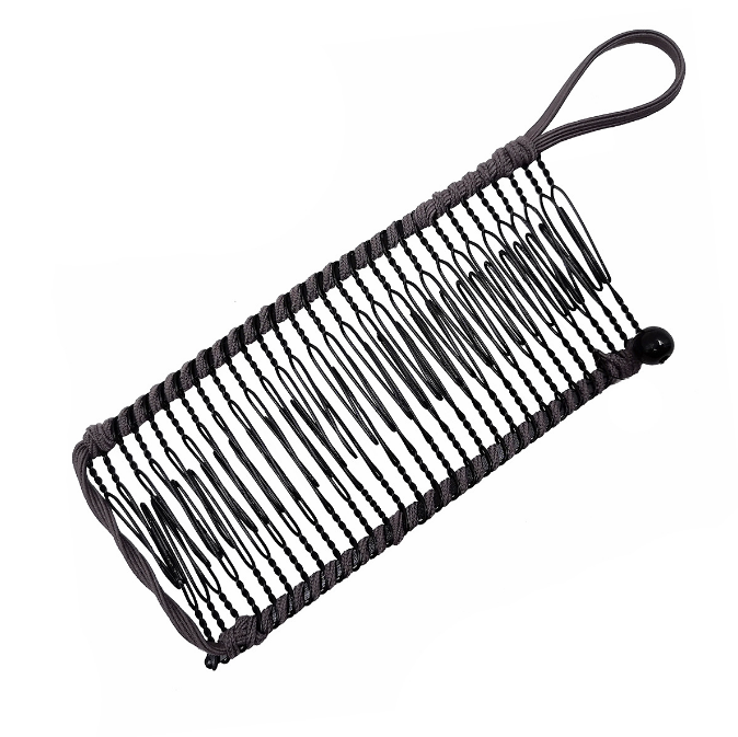20/30 Zahn Banane Haarspange für dickes lockiges schweres Haar Kämme Vintage Bar Verschluss Haarnadeln Modellierungswerkzeuge Haarschmuck: Silber