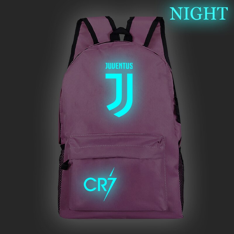 Cristiano Ronaldo CR7 Luminous Backpack Students Boys Girls Bags Schoolbag Teens Daily Rucksack for Kids Teens: 2