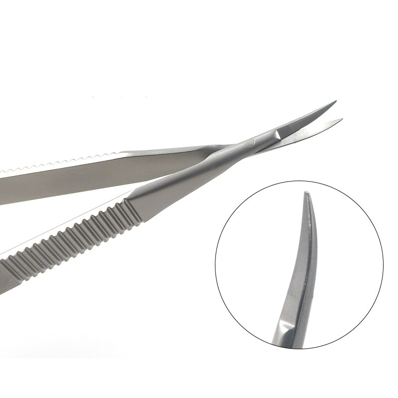 Tandsaks i titanium/rustfrit stål, oftalmologiske instrumenter til øjenkirurgi, 12.5cm hornhindesakse