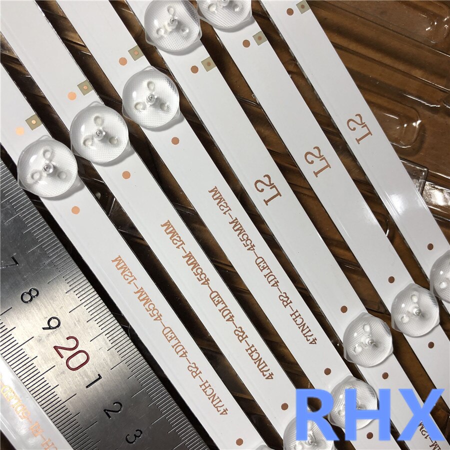 12 unid/lote 47 "tiras LED bares para LG 47LN5400-CN 47lp360c-ca 47LN519C-CC 100% R1 + L1 = 94CM
