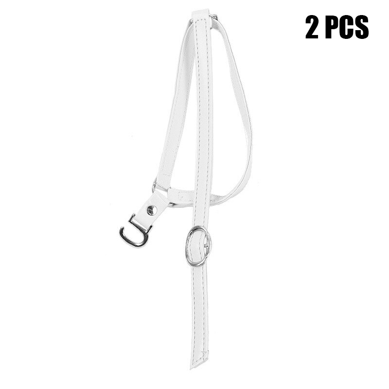 1 par de correas para zapatos para mujer tacones cordones altos accesorios desmontable Anti Suelto: Blanco