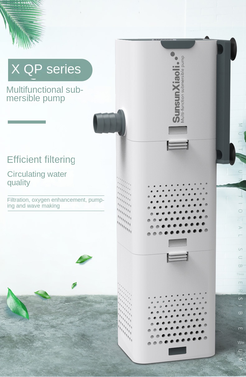Filtro SUNSUN 3 en 1 para acuario, filtro de tanque de peces, Mini filtro de tanque de peces, purificador de agua sumergible de oxígeno para acuario