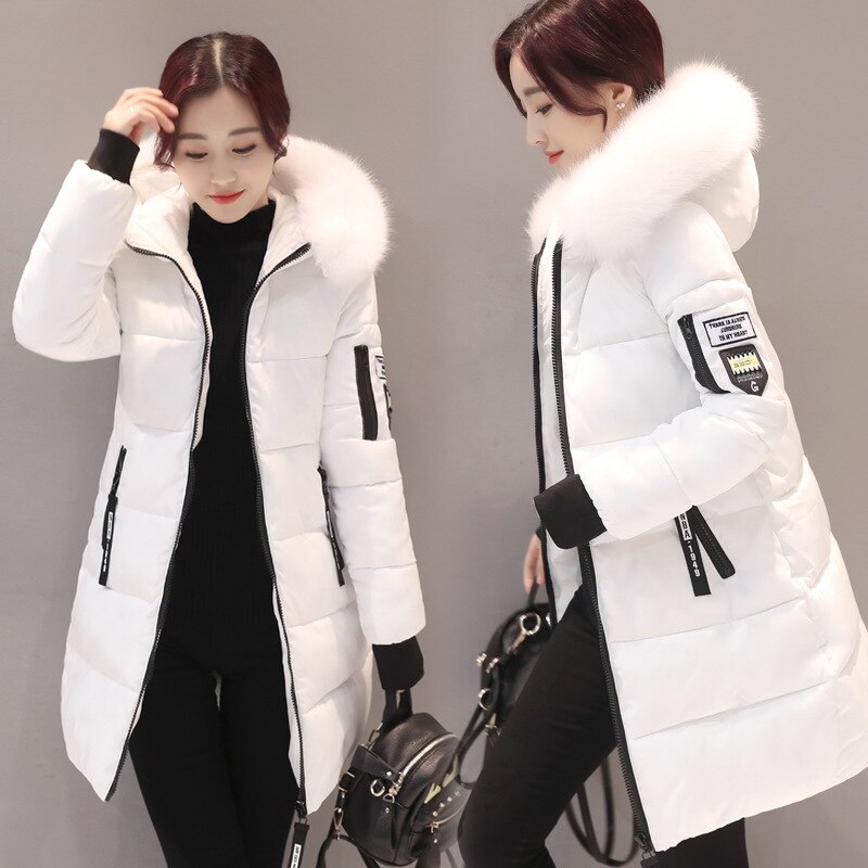 Parka femmes hiver manteaux Long coton décontracté fourrure à capuche vestes femmes épais hiver Parkas femme pardessus manteau MLD1268