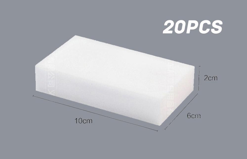 10/20/50 piezas de melamina esponja borrador de esponja mágico Multi-función Decontamitio física oficina de cocina baño ayudante Nano esponjas: 20PCS