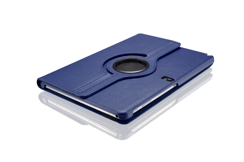 For Samsung Galaxy Tab Pro 10.1 inch T520 T525 T521 Note P600 P601 P605 Tablet Case 360 Rotating Bracket Leather Cover: Dark Blue / NOTE 10.1 SM-P600