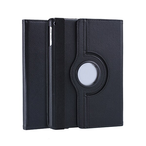 Étui pour ipad 2 3 4 modèle  a1458 1459 a1460 couverture, housse de veille automatique pour apple ipad 2 3 4 libération étui rotatif à 360 degrés + stylet: Noir