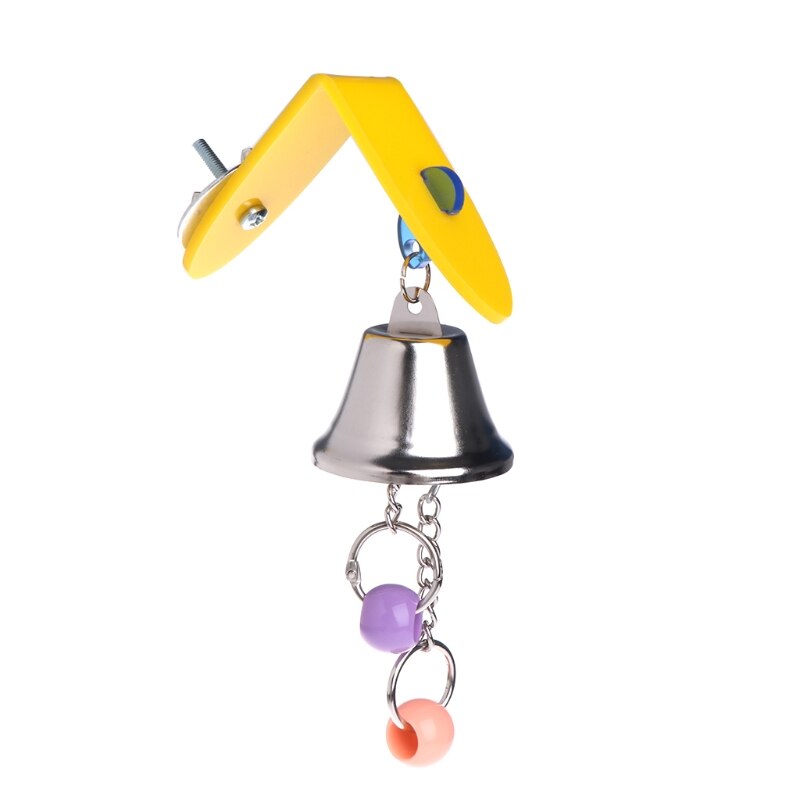 Campana para loro juguetes de aves de jaula, columpio colgante juguete morder accesorios periquito de Cockatiel juguete pájaro suministros: 1 PC