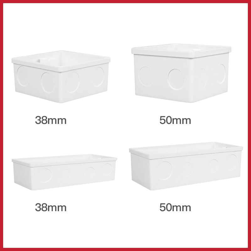 Type 86 kassette fortykket pvc samledåse universal skjult stikkontakt boks bund skjule stash