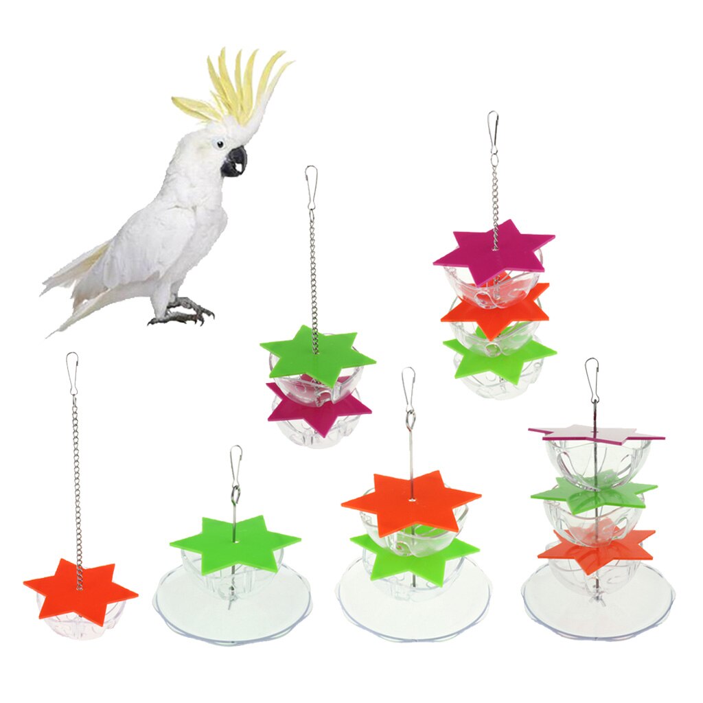 Parrot Foraging Toy Feeder Bird Cage, 6 Styles - pick