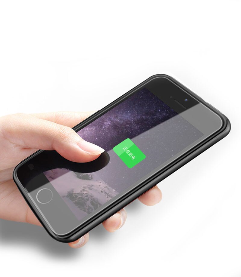 Étuis de chargeur de batterie pour iphone 6 , 6s , 7, 8 x, xs, max, xr, étui de batterie pour iphone 8, 7 , 6, 6s plus, 5, 5s se, étuis de charge de banque d'alimentation