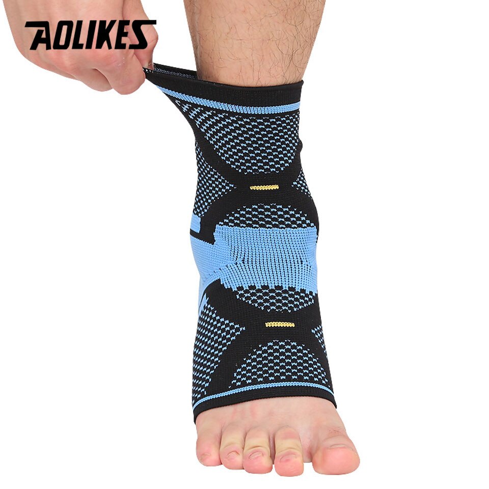 AOLIKES-tobilleras deportivas antiesguinces, 1 unidad, protección elástica para los tobillos, baloncesto, fútbol, bádminton