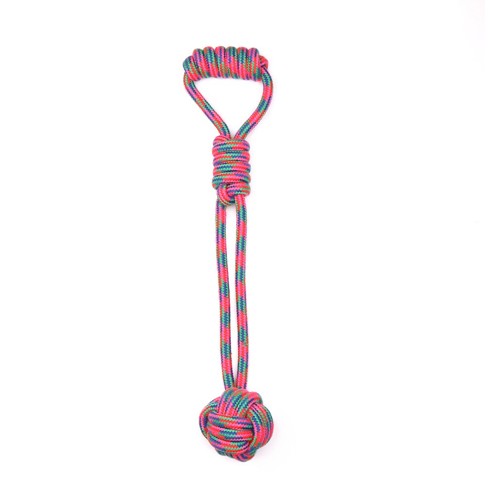 Cotton Chew Dog Rope Toy for Large Dogs Interactive Ball Shape Rope Toys Puppy Teeth Clean Outdoor Golden Retriever Pet TY0080: 4