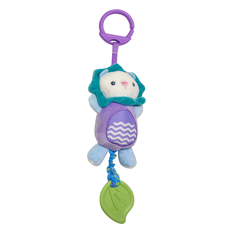 Nuevos sonajeros para bebé, juguete con campana, sonajero de peluche suave, juguetes con agarre manual, colgante para cochecito, cuna, cama, mordedor, juguete colgante de 0 a 24 meses: Rosa
