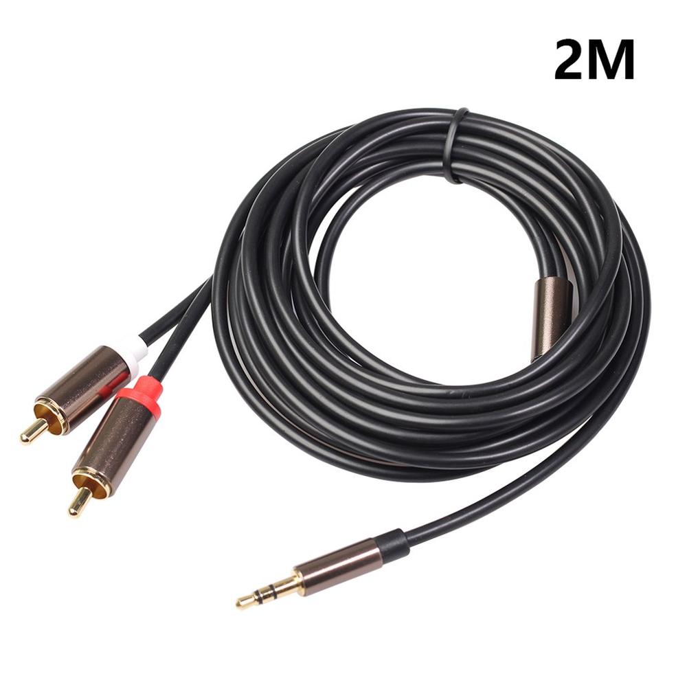 3.5Mm Naar 2rca Male Stereo Audio Cable Rca Hifi Audio Kabel Aux Rca Jack 3.5 Y Splitter Voor rca Kabel: 2m