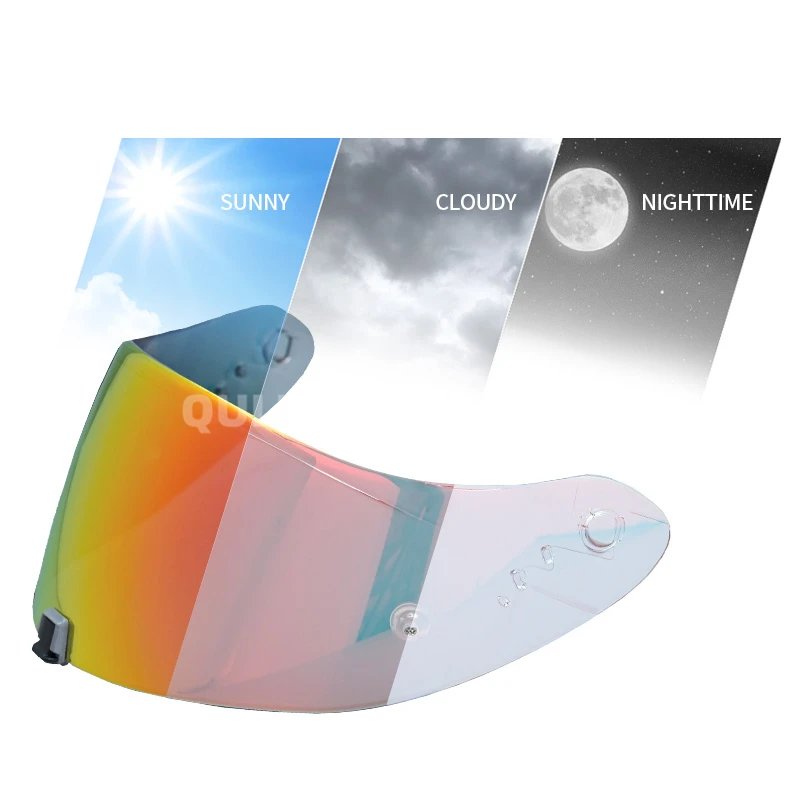 Motorradhelm-Visierlinse. Passend für sterben folgende Helme mit dem KDF-16-1-Mechanismus für Skorpion Exo 1400 Kohlenstoff, R1 Luft EXO 520: Grau