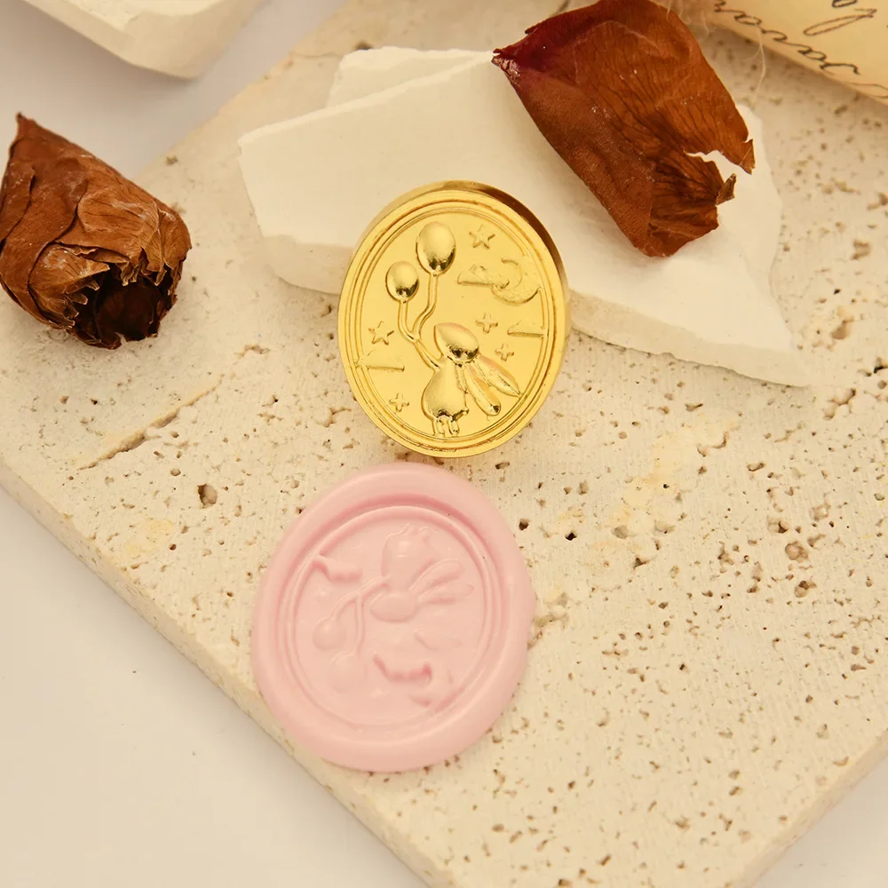 Wax Seal Stamp for Scrapbooking Photo Flower Paw Seal Wax Stamp Head Album Seal Stamp DIY Craft for Card Making ZT0102