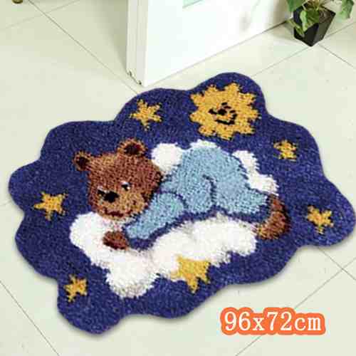 Smyrna Teppich Stickerei Haken Technik verriegeln Haken Teppich Bausätze Diy Tapijt Alfombras Kleed Knooppakket Mit Gewinde Häkeln Katze