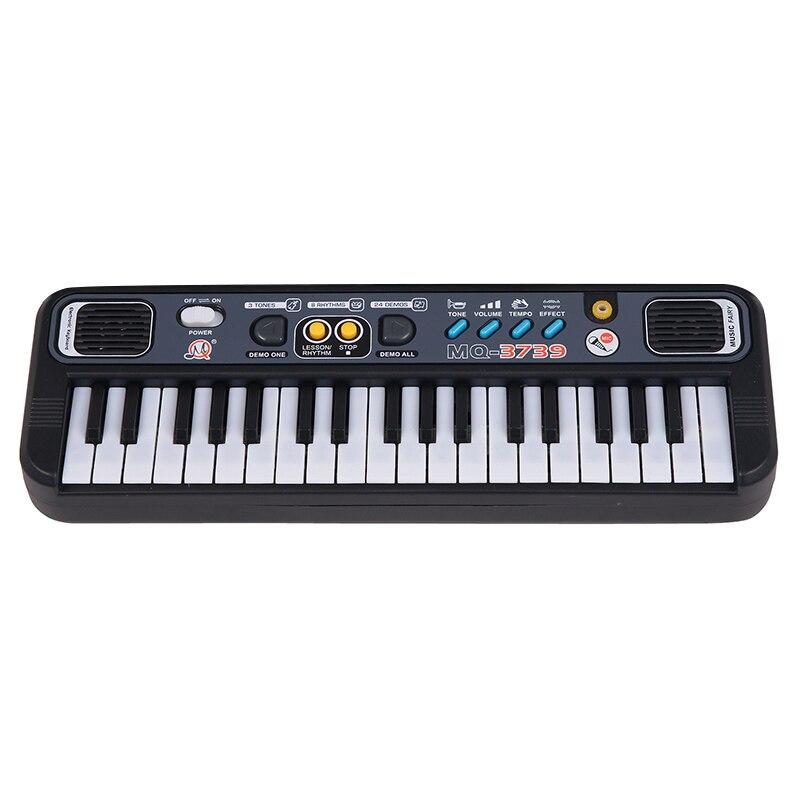 Mini Piano Electrónico multifuncional con micrófono Abs portátil para niños, 37 teclas, teclado de música Digital, electrónico: Default Title