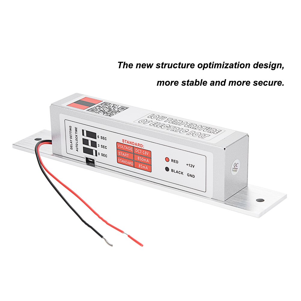 door lock Electric Mortise Lock with Time Delay Low Temperature Bolt Lock NC Mode for Access Control electronic door lock