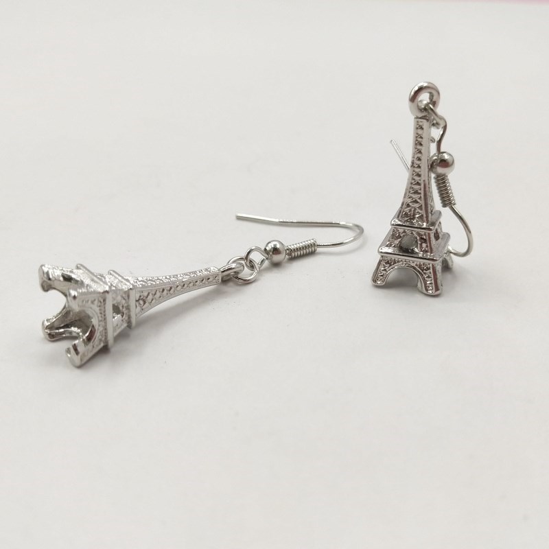 Eiffel Tower Silver Plated Earrings, Mothers Day , Birthday French Themed Jewellery ,France Inspired