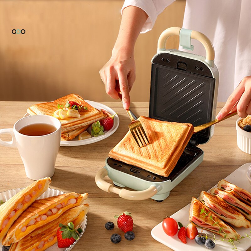 Electric Sandwich Maker Machine Waffle Maker Toaster Baking takoyaki Pancake Sandwichera Breakfast Maker Egg Cake Oven 220V