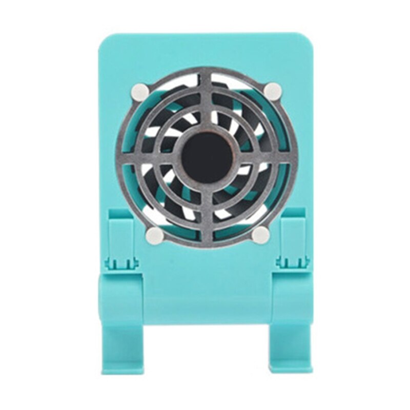 Personal USB Fan Smartphones Stand Holder Cell Phone Cooler Fan Cooling Pad Radiator Foldable: Blue